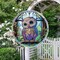 Diamond Art Painting Kits for Adults Beginners with Tools, DIY Crystal Art Paints by Numbers Window Pendant for Home Garden Wall Ornament Decor Gift, Owl